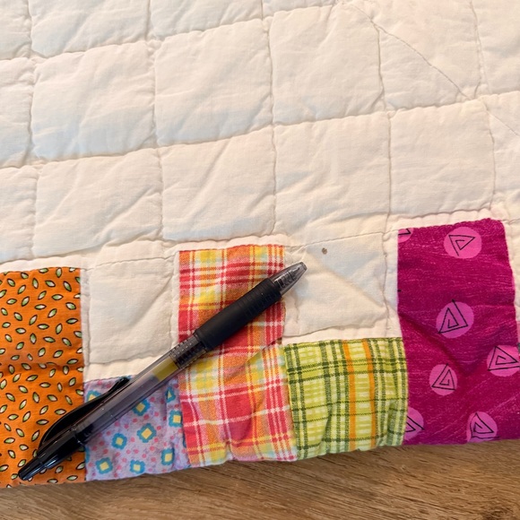 Colorful Patchwork Queen Sized Quilt - Picture 8 of 16